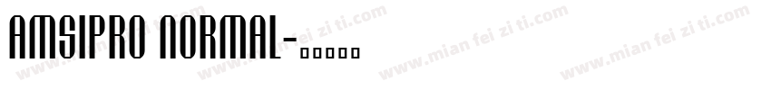 Amsipro Normal字体转换